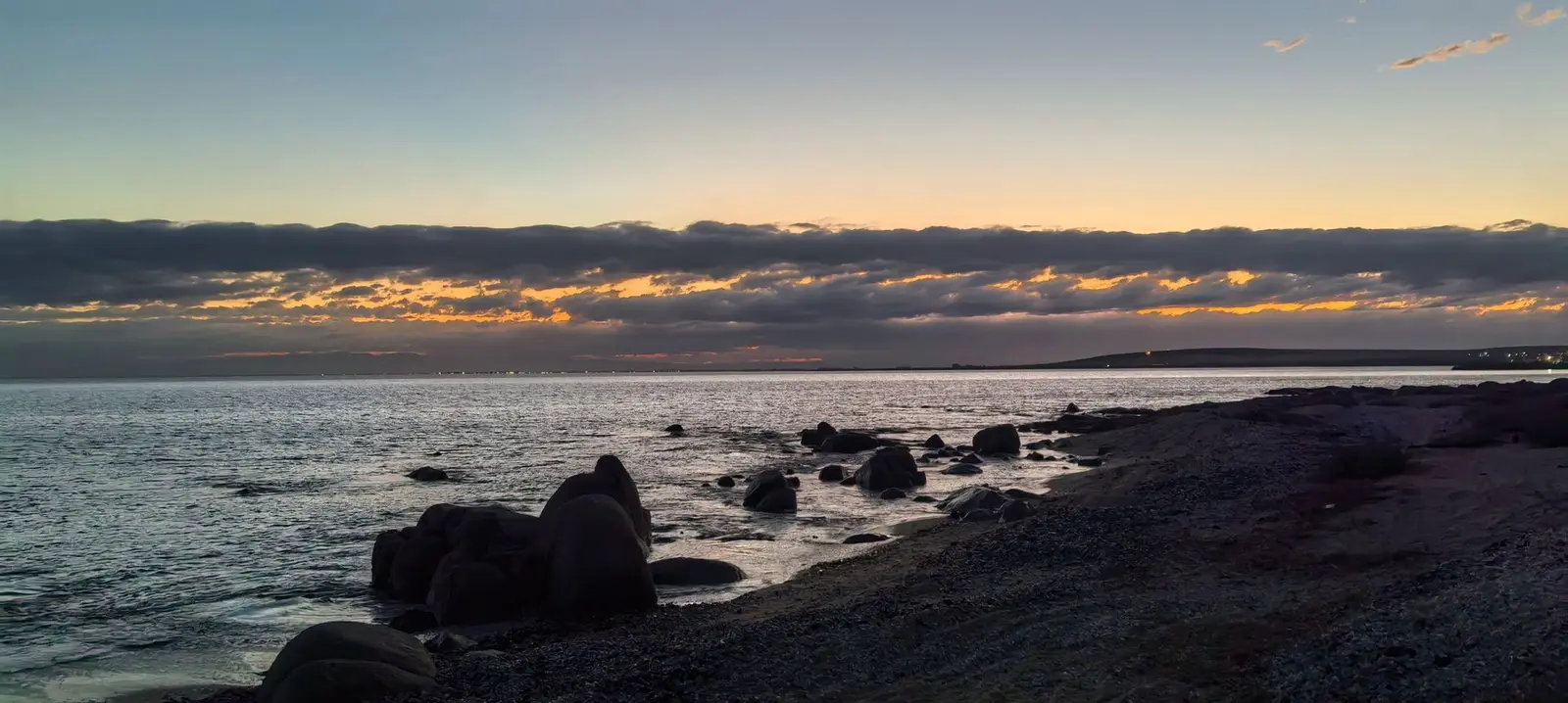 Golden hour coastline