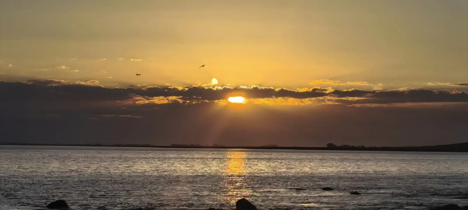 Sunset over the St Helena Bay shoreline